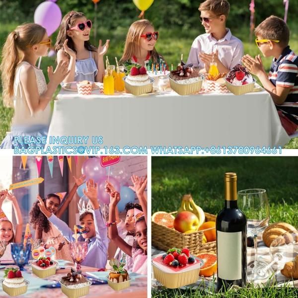 5oz Aluminum Foil Mini Cake Pans With Lids,Disposable Ramekins Cake Pans,150ml Dessert Cups Cupcake Pans