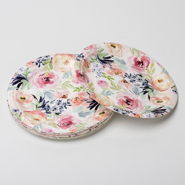 Buy Embossing Biodegradable Paper Plates Thanksgiving Day Party Supplies Tableware at wholesale prices