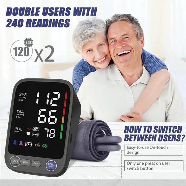 CE ISO Automatic Check Ambulatory Digital Blood Pressure Monitor Arm Style