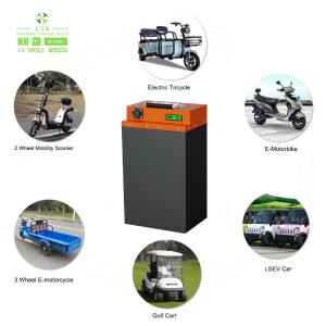 IP67 Light Weight Lithium Ion Battery 72V 40Ah 50Ah For Electric Motorcycle