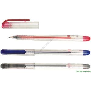 Quality long writing office ballpen, office ink ball pen for sale