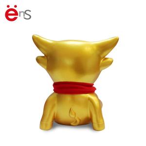 ODM Golden Plastic Cow Piggy Bank EN71 ASTM F963 certification