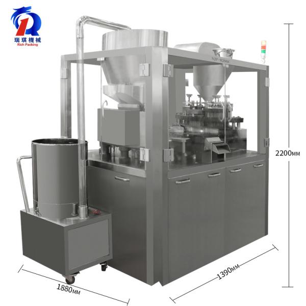 Buy Pneumatic Automatic Capsule Filling Machine 1800×1390×2200mm Dimension at wholesale prices
