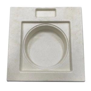 Biodegradable Bamboo Paper Tray OEM Acceptable Oilproof Staticproof