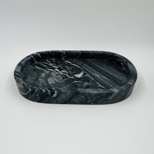 Nature Ash Wood Grain Marble Bathroom Parts Accessories Round Shape Soap