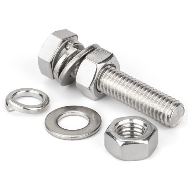 Fully Threaded Hex Head Bolt and Nut Set for 316 M6 70mm Aluminum Fasteners Grade 8.8