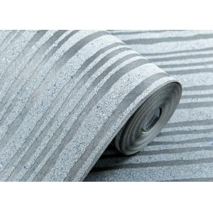 Black And Grey Striped Wallpaper / Contemporary Vertical Striped Wallpaper