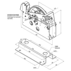 Lift Overspeed Governor Sheave Diameter Ф240mm / Hoisting height ≤ 120m