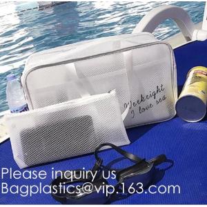 Eco-friendly Fashion Waterproof Clear PVC Zippered Cosmetic Pouch for Bathroom