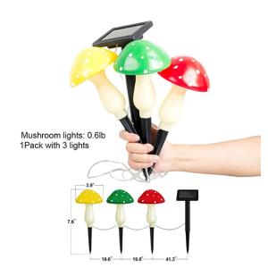 Waterproof Cute 5Watt Outdoor Solar Mushroom Lights
