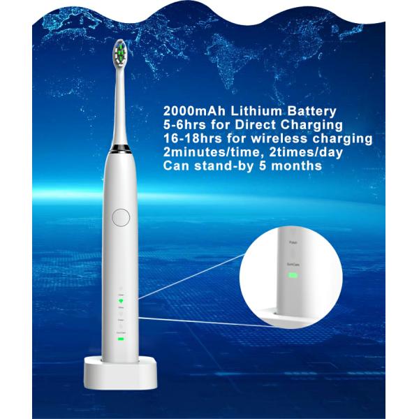 2000mAh Water Flosser Toothbrush IPX7 Waterproof Rechargeable For Home