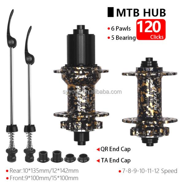 180 Rings Bicycle Hubs 32 Hole Mountain Bike Wheel Hub Steel Spoke Quick Release For Front Rear