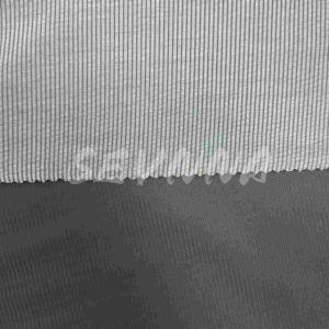 Embossed Print Recycled Lycra Fabric With Technique Fog Foil Metallic Print