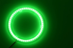 Car Headlight Cob 90mm Angel Eyes RED BLUE Fog Lamp 12-18V