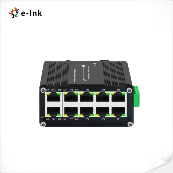 Buy Mini Industrial 8-Port 10/100/1000T 802.3at PoE + 2-Port 10/100/1000T Compact Ethernet Switch at wholesale prices