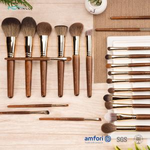 22pcs Wooden Handle Private Label Makeup Brush Set