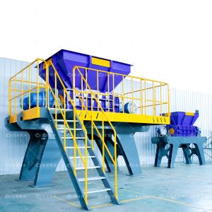 1600 Heavy Duty Industrial Paint Bucket Steel Iron Scrap Metal Shredder Double