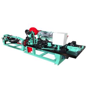Positve / Negative Barbed Wire Mesh Making Machine , Fencing Wire Making Machine