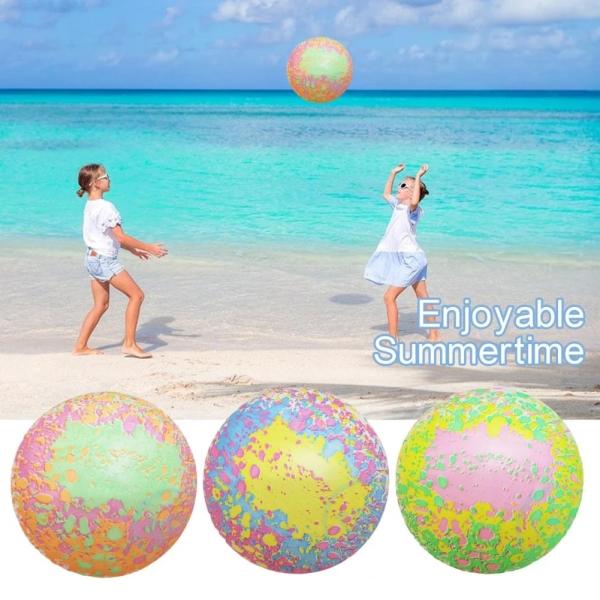 Portable Kids Beach Ball Toy , Parent Child Interactive PVC Water Play Ball