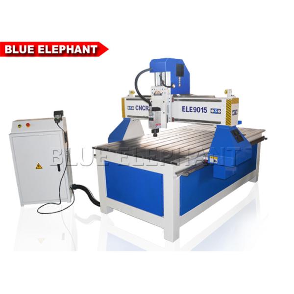 ELE 9015 Aluminum Cutting Machine , advertising 4 axis wooden door cnc router