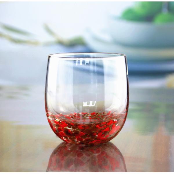 Red Stars Bottomed Creative Macadam Tumbler Drinking Glasses