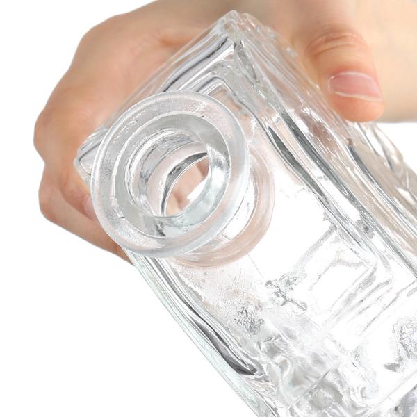 Buy Luxury Whisky Bottle with Hot Stamping Surface Handling Tall Thin Design at wholesale prices