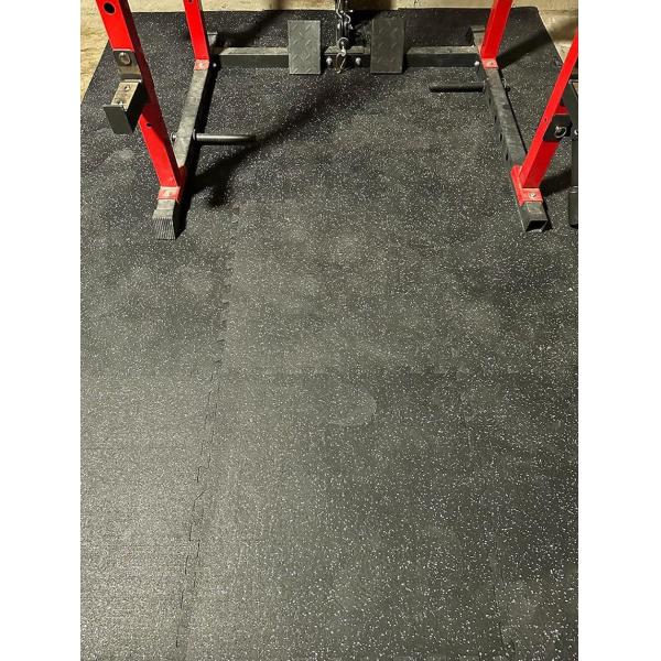 Moisture Resistant Rubber Floor Matting with EPDM Dots for Gym and Home 1m*1m 15mm to 50mm