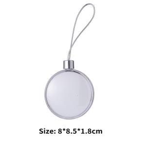 Sublimation Snowflake Ornament Plastic Christmas Pendant Sublimation Blank