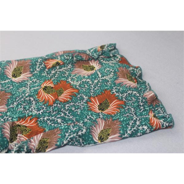 Custom Printed Fashion Ladies Blouse Cotton / Spandex Women'S Clothing Blouses