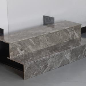 Marble Look Floor Stair Step Tile 170X300X1200mm High Glossy Full Body Tiles