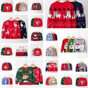 Christmas Baby long sleeve girls dresses christmas printing clothing children