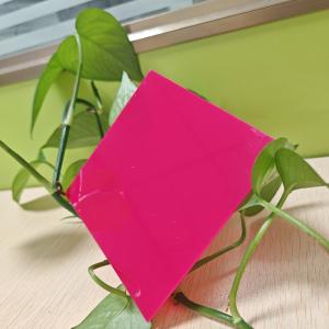 Opaque Translucent Red Polycarbonate Solid Sheet With Optional UV Coating Long