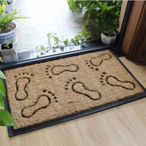 60*90cm Coir Entrance Matting , Custom Size Coir Door Mats Shaggy Pattern