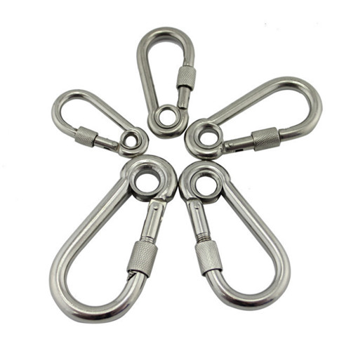 Buy Eye Style Rope Hardware Accessories Stainless Steel Carabiner Nickel Color at wholesale prices