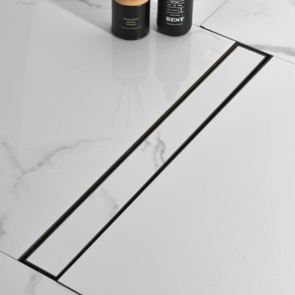 Electroplated Linear Square Floor Drain with Anti-Odor and Waterproof Technology