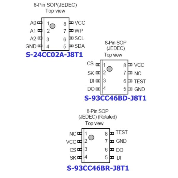 S-93C56BD0I-D8S1G IC Memory Card EEPROM 2KBIT SPI 2MHZ 8DIP