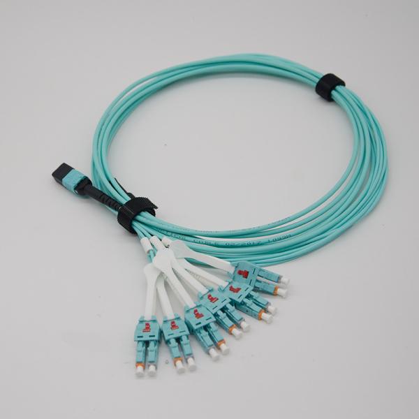 High Density Cabling Pre Terminated Multi Fiber Cables MTP/MPO Female To LC