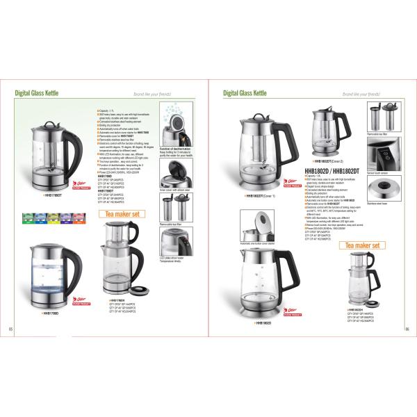 Mechanical Control Electric Glass Kettle Perfect for Household Tea Time