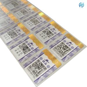 China High Security Custom Label Stickers CMYK/Pantone Roll or Sheet Offset/Silk Screen/Digital Print on sale