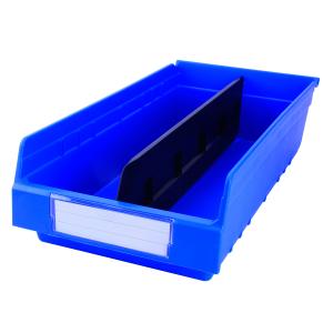 China PP Customized Color Warehouse Storage Racking Crate Plastic Shelf Bin Office Organizer on sale