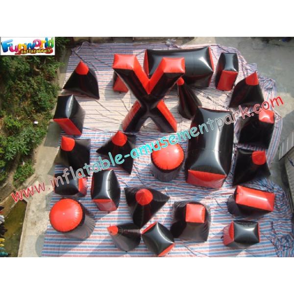 Full Sets Military Inflatable Paintball Bunkers Obstacle Games For Paintball Sports