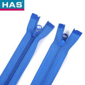 #8 Customized Tent Zippers Waterproof Blue Invisible Zipper