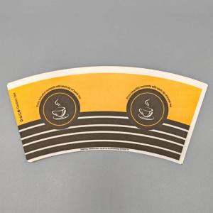 Double Side PE Coated Paper Cup Fan For Food Container Raw Material