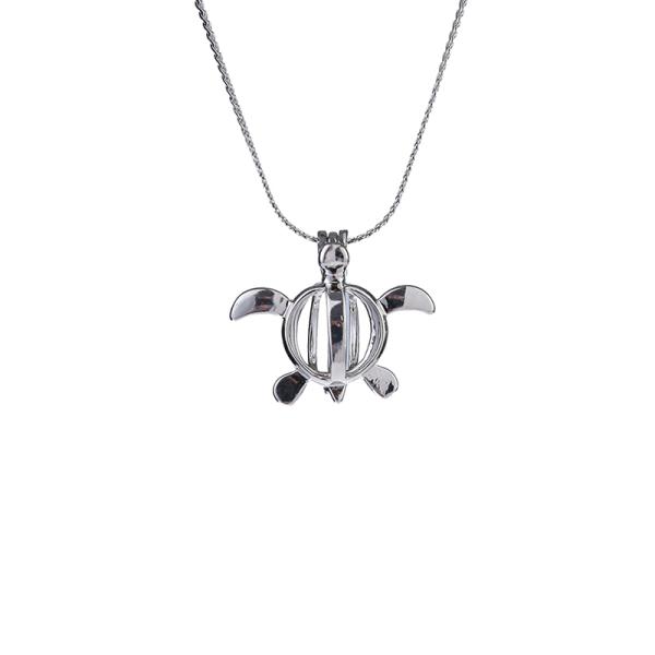 DIY Creativity Genuine Pearl in Oyster Love Pearl Necklace Kit with Turtle Shape Cage Pendant