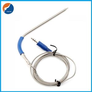 SUS304 Probe RTD 100K OHM BBQ Grill Temperature Sensor