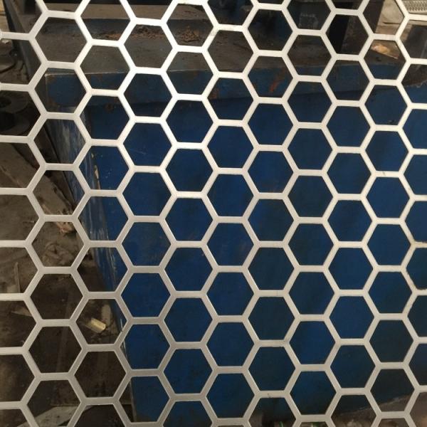 5mm Thick 304 Hexagonal Stainless Steel Perforated Metal Mesh Sheet 4.0m Length