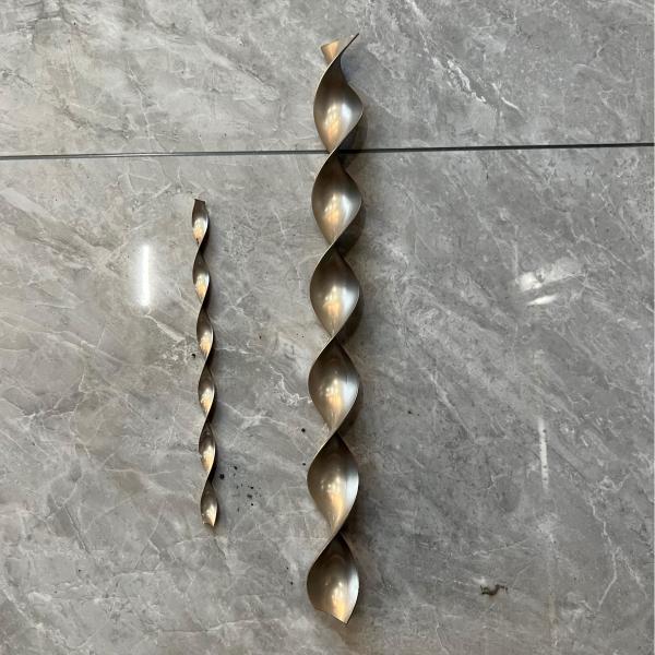 Easy Operation Screw Conveyor Heavy-Duty Manganese Steel Spiral Conveyor Blade Stainless Steel Construction / Mining Transfer Equipment Replacement