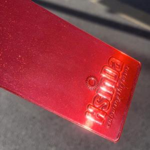Red Color Chrome Sparking Spray Paint Translucent Powder Coating Strong Adhesion