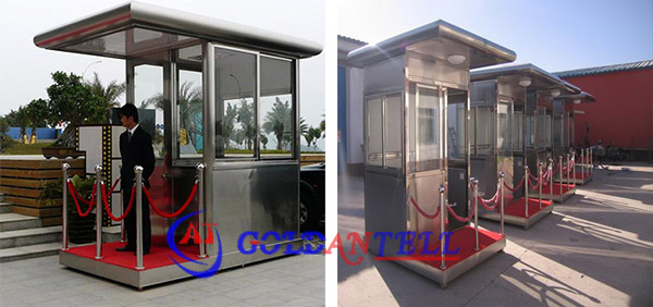 Portable Kiosk Light Sandwich Panel 40Ft Security Guard House
