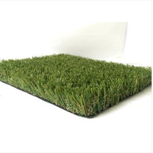 Quality 35mm Synthetic Artificiel Green Grass Carpet W Shaped Monofilament PE for sale